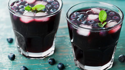 Wild Blueberry Cocktails