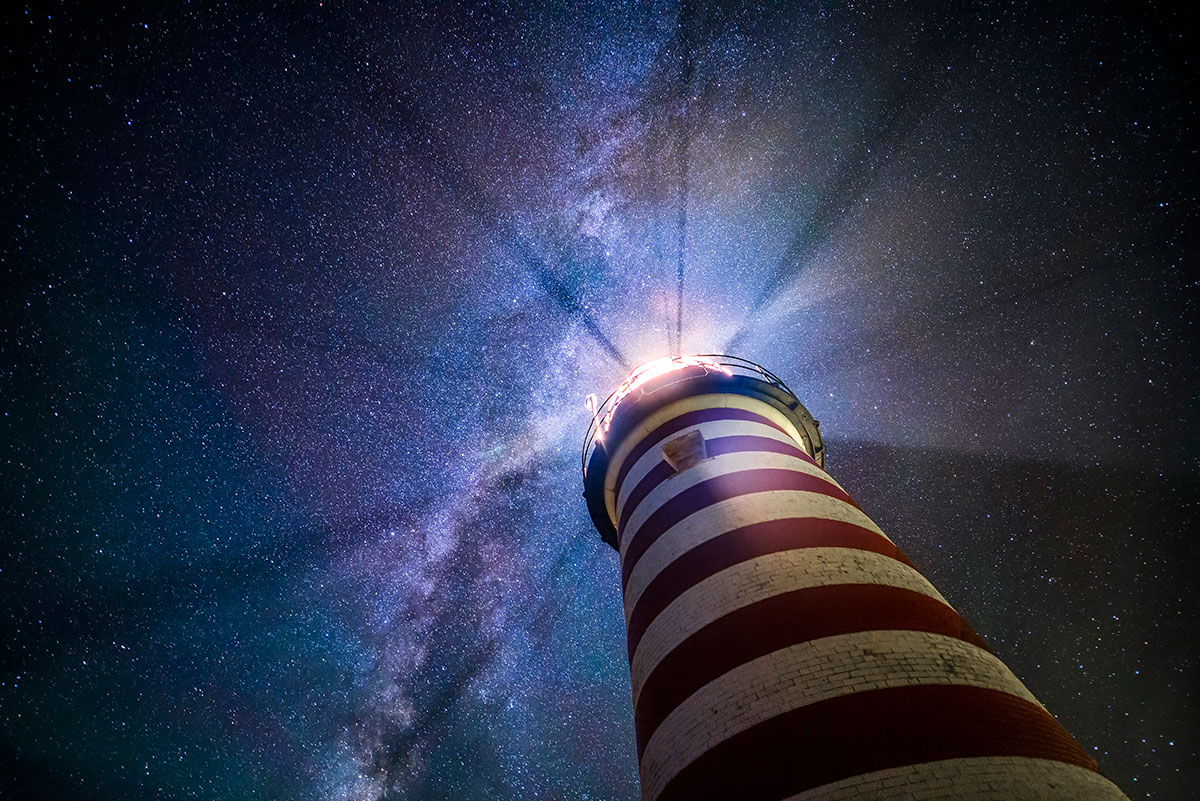 West Quoddy Head Light and the Milky Way ©AdamWoodworth